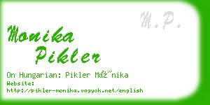 monika pikler business card